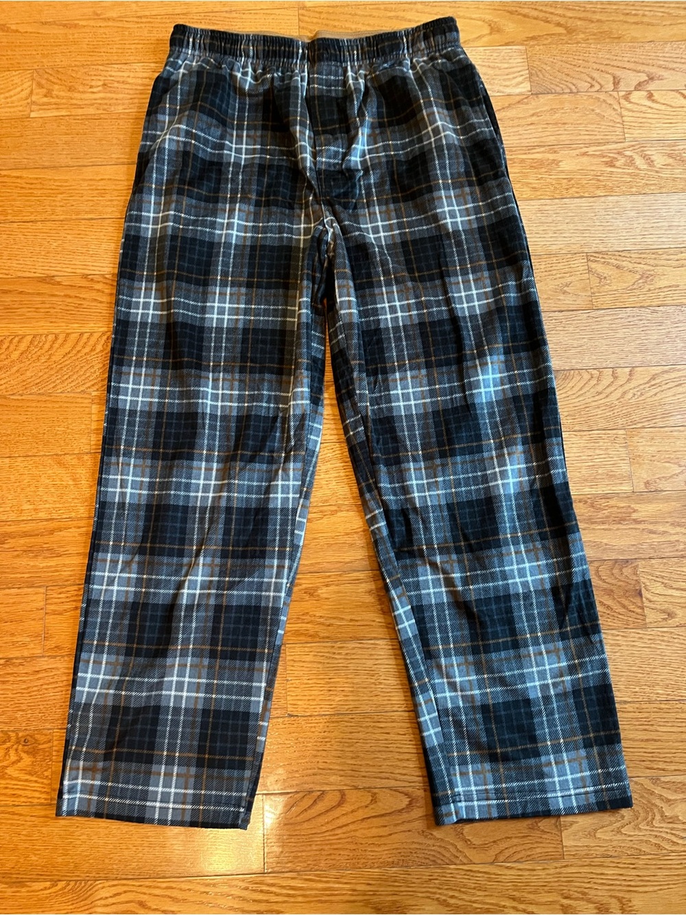 Men's Black & Gray Plaid Lounge Pants